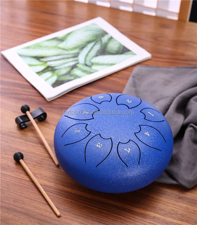 6inch 8Note Tongue drum & Handpan Musical instrument C Key