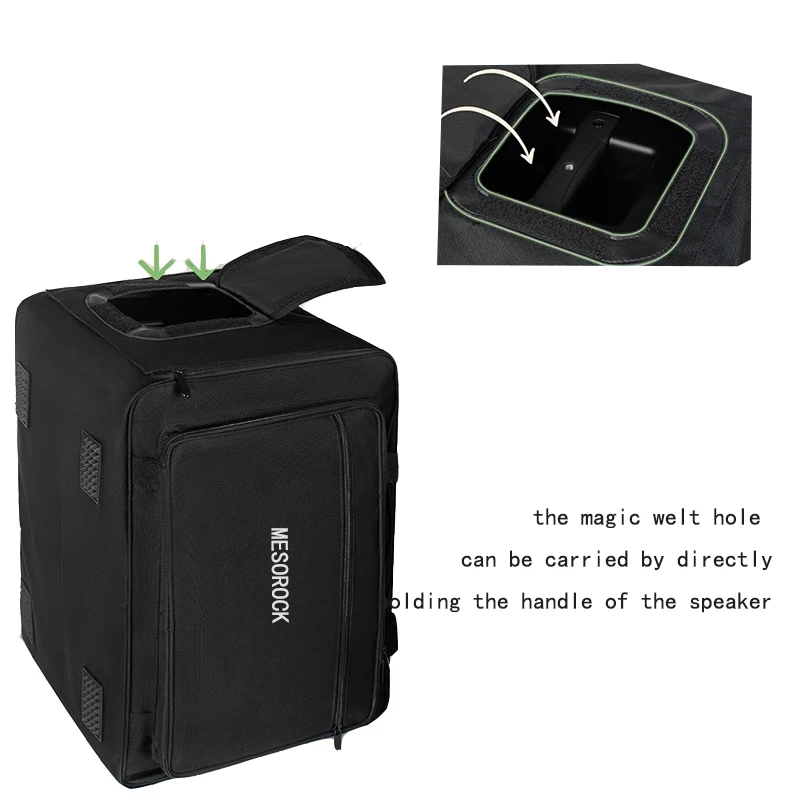 MESOEOCK Durable Black Bluetooth Speaker Bag with Handle Travel Speaker Carrying Bag for Jbl Bluetooth Speaker