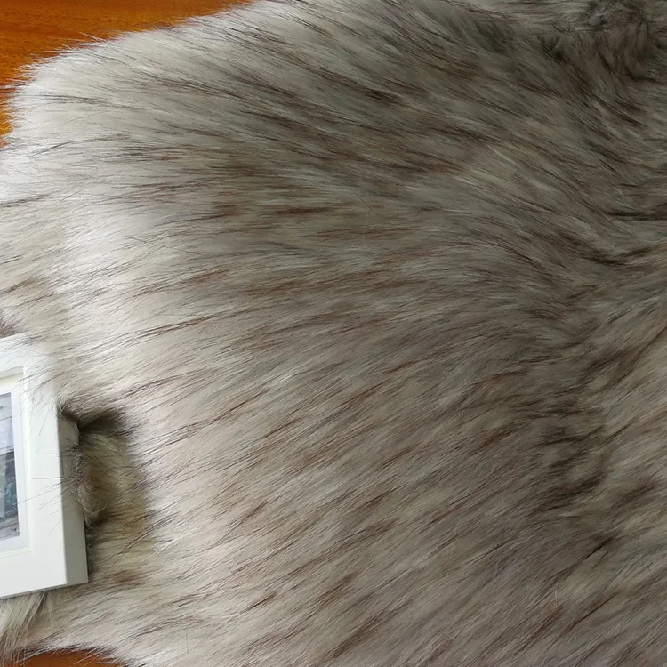 Custom supersoft 100% polyester plush fleece mink faux artificial fur fabric