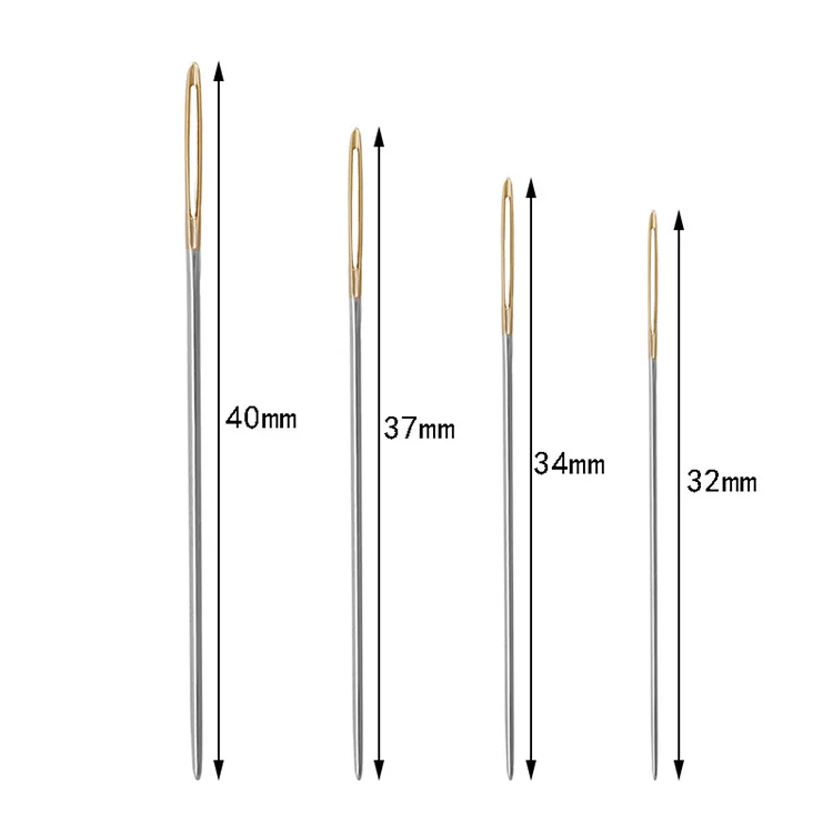 High Quality Stainless Steel Ordinary embroidery needle gold tail cross stitch needle