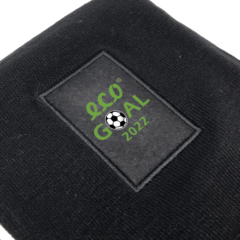 2022  GRS certified rpet scarf recycled polyester eco friendly football fan scarf soccer fan gift
