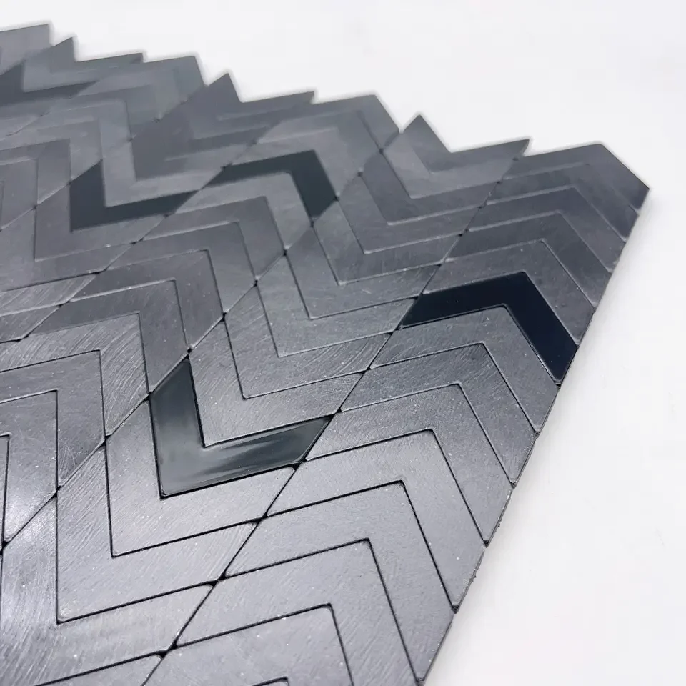 Carrara White Marble Stone Mosaic Herringbone Tiles Carrara Marble for Wall