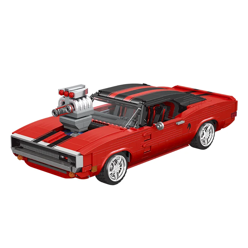 MOULD KING 10112 Skyline Car Toy 1869/PCS Car Educational Plastic Kit Bricks Set Changeable Model Building Car Block For Kids