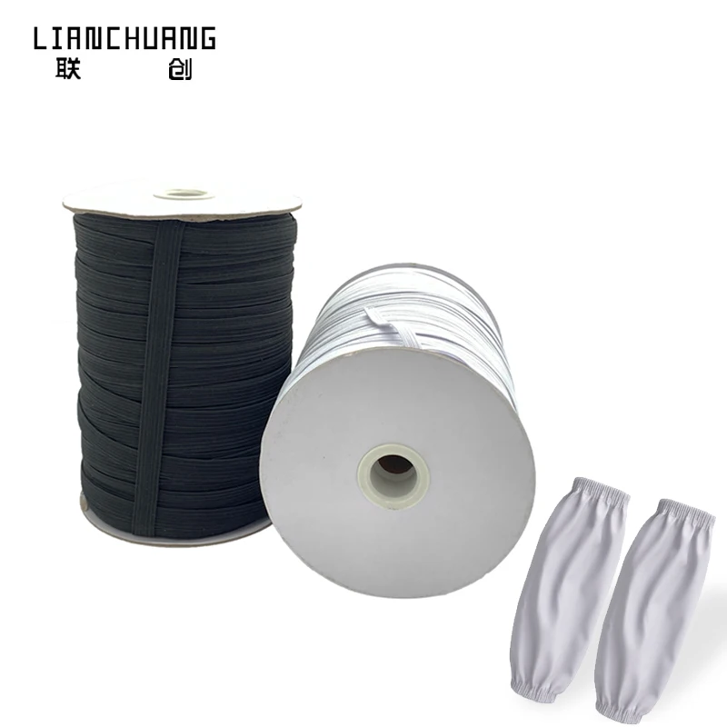 Cheap new product  6mm High tenacity knitted elastic band for clothing for hair tie