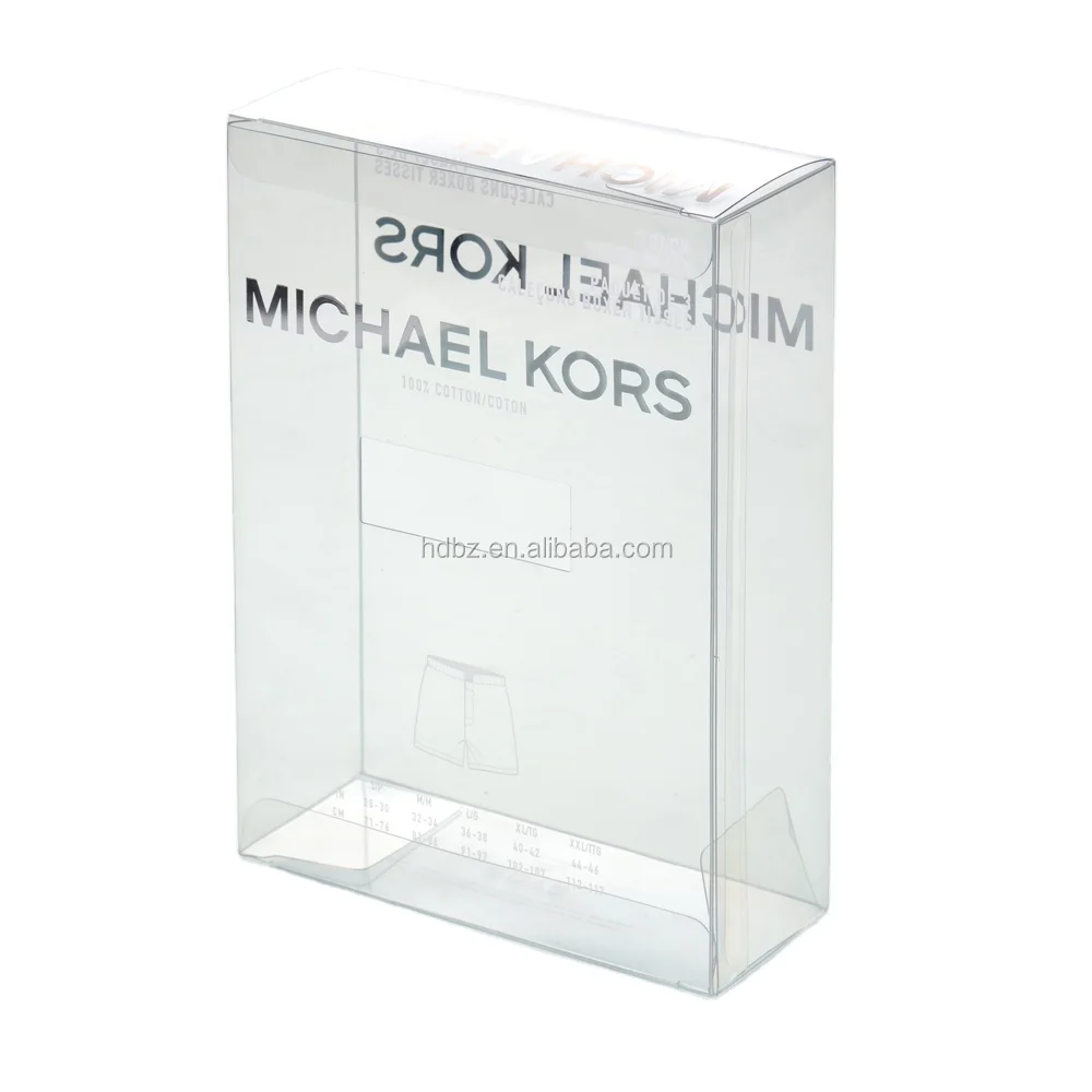 Customized Print Plastic Transparent Box PVC Underwear