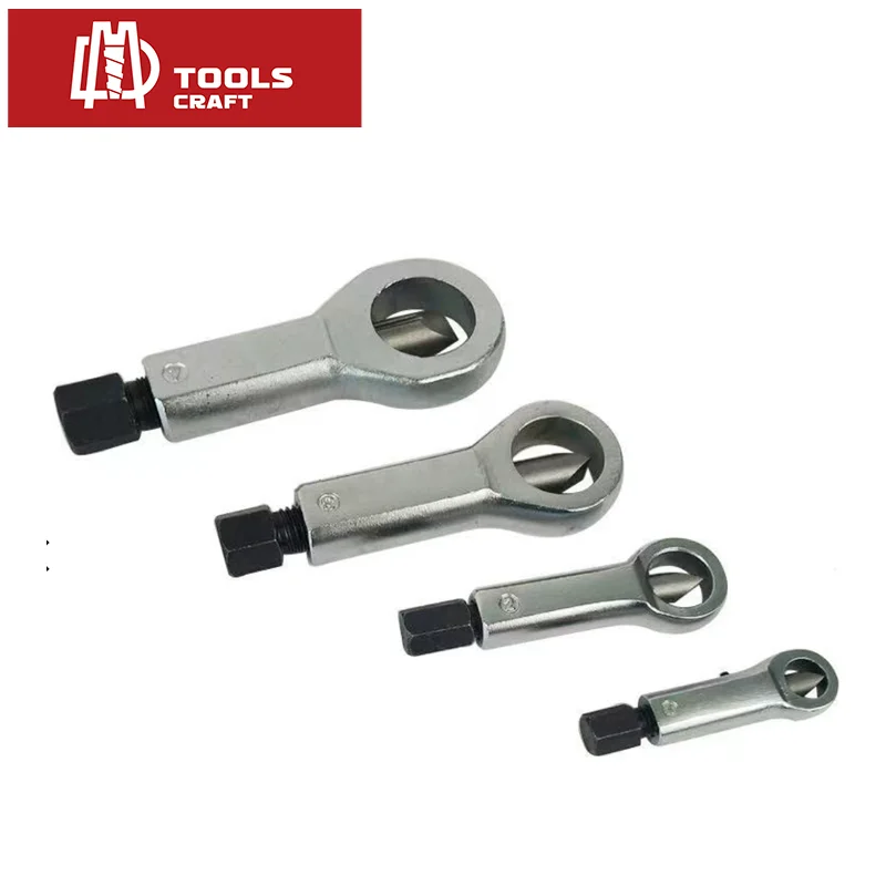DMtools  Heavy Duty 4Pcs Screw Nut Rusty Removal Splitting Tools Extractor Splitter Set