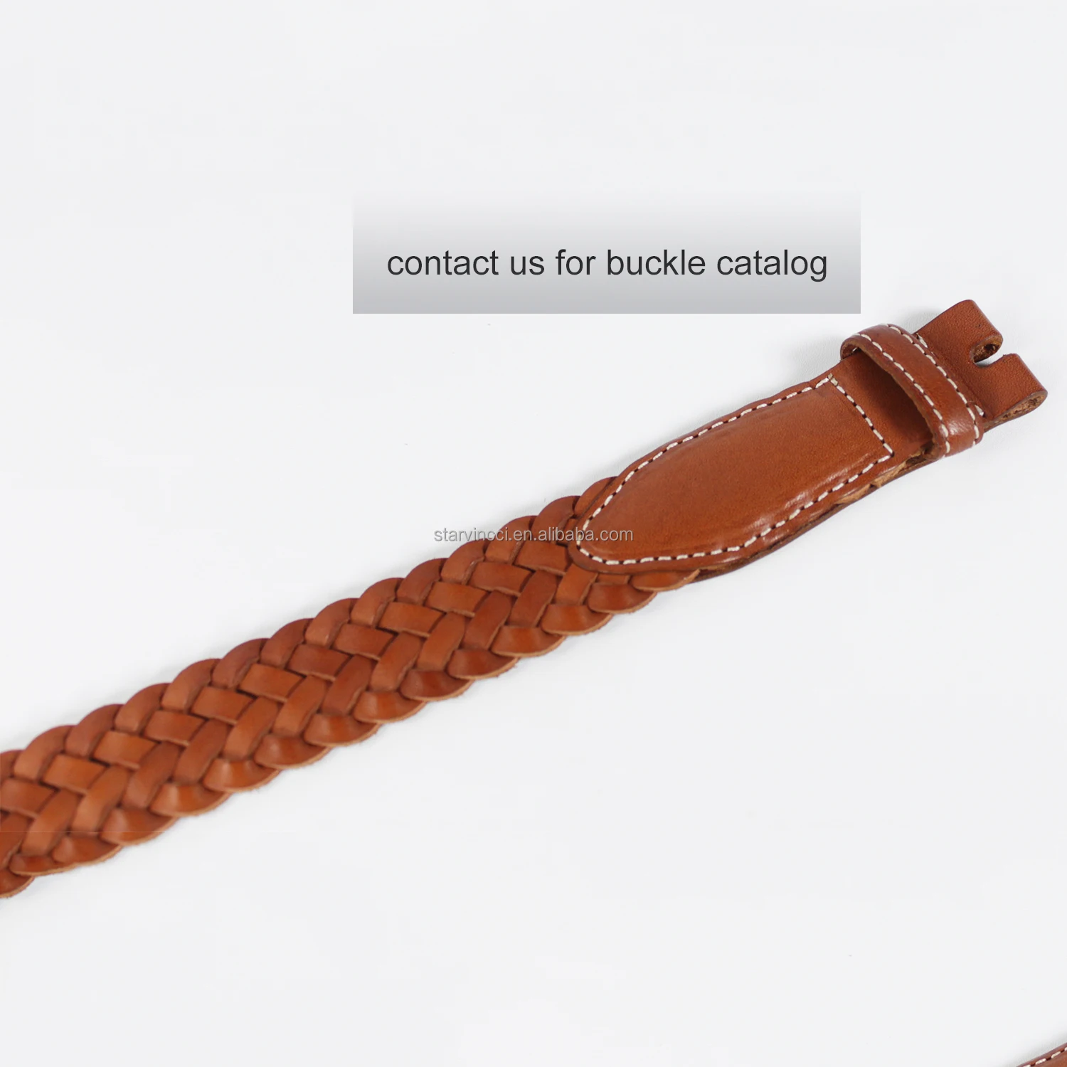 Simple Japanese Style Genuine Leather Elastic Stretch Braided Belts For Women and Men