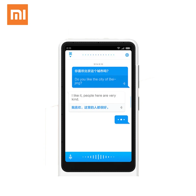  Xiaomi Mi AI переводчик 4 1 дюймов мгновенный голосовой офлайн одновременный портативный
