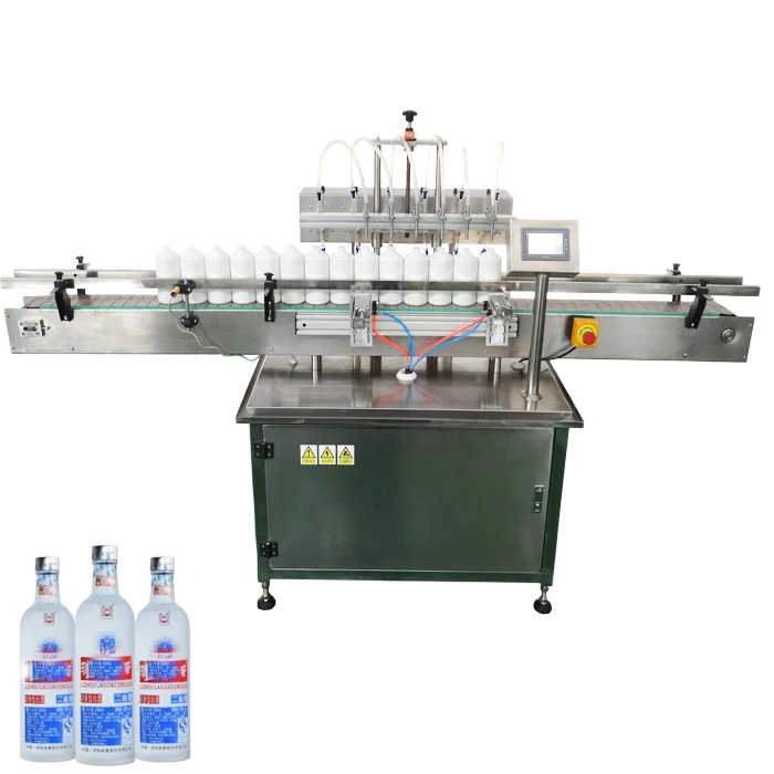 Higee whiskey glass bottling machine for alcohol liquor brandy gin filling line