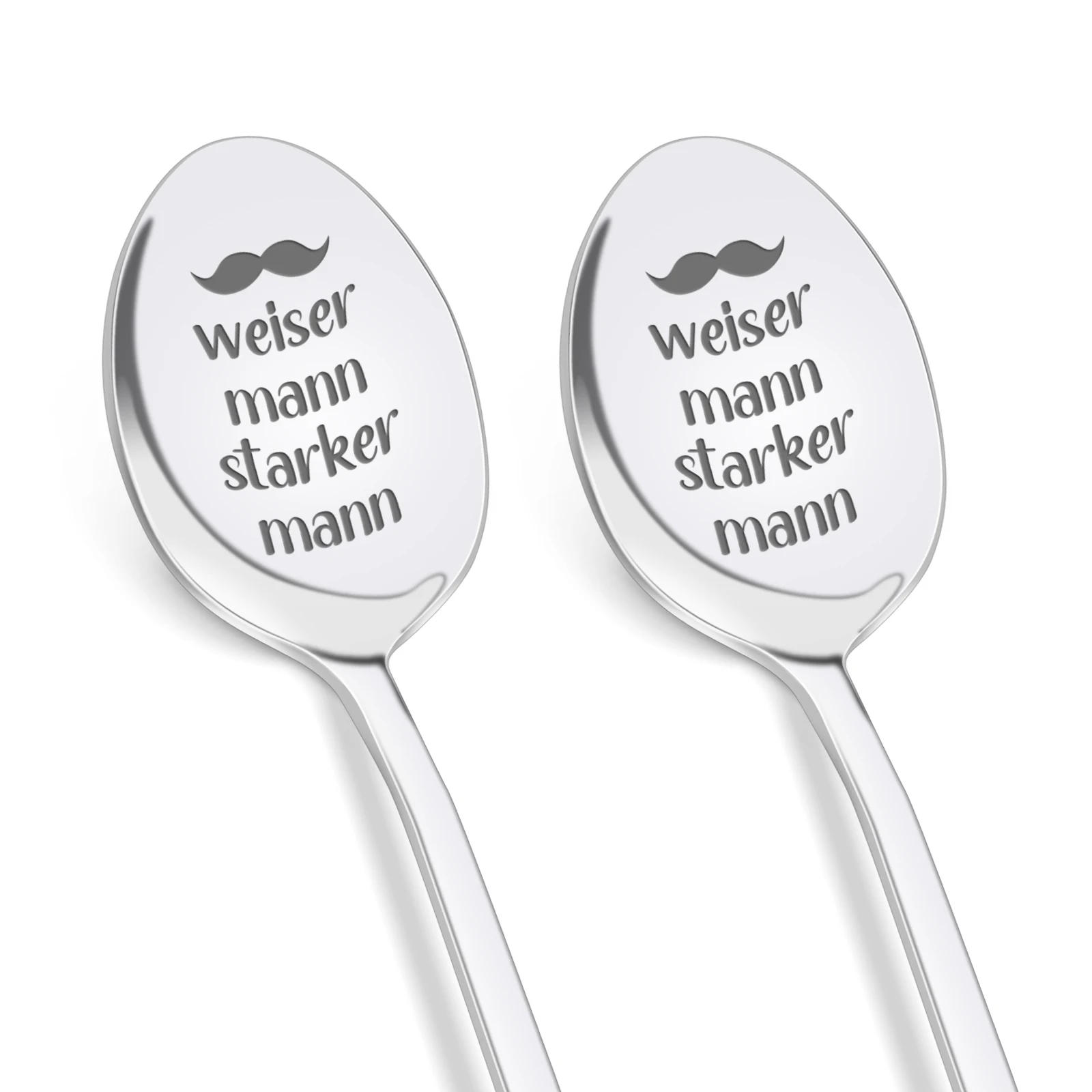 Edible Luxury Custom Gift Spoons Long Handle High Quality Brass Stainless Steel 304 Engraved Coffee Tea Spoons