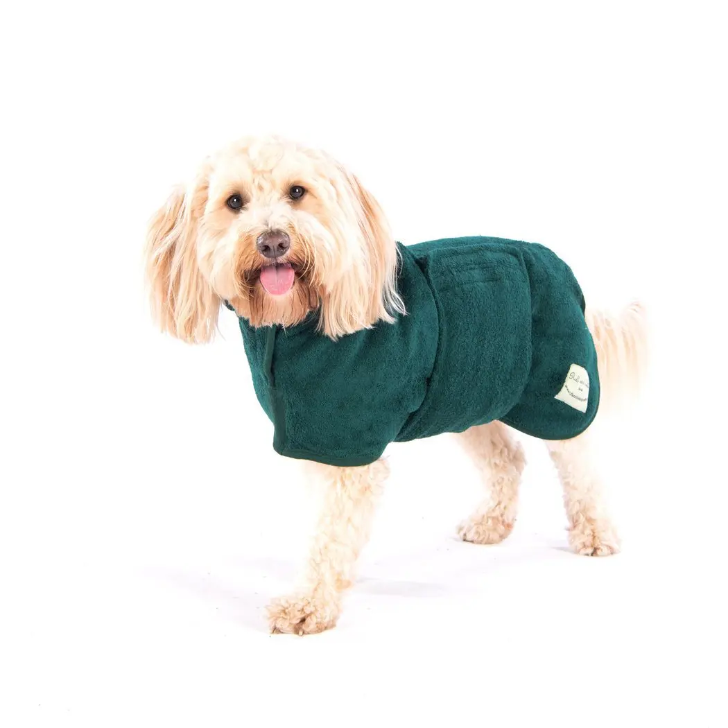 Super Water Absorption Wearable Pet Drying Coat Bathrobe Dog Walk Bath Shower Microfiber towels for Small Medium Large