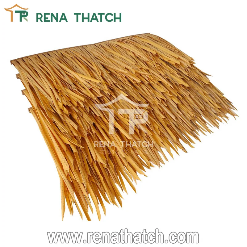 Hot sale cheap artificial thatch synthetic thatch roofing for resort tiki bar