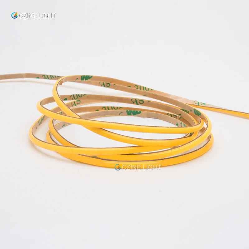 Super Fine Thin Linear Flexible LED Bar Ribbon Tape for Room Decor Lights House Night Lamp 3mm FOB 12V COB LED Strip Light