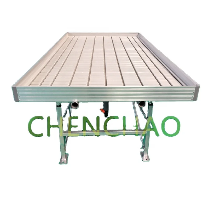 2022 greenhouse customized table ebb and flow tray 4x8 grow bench