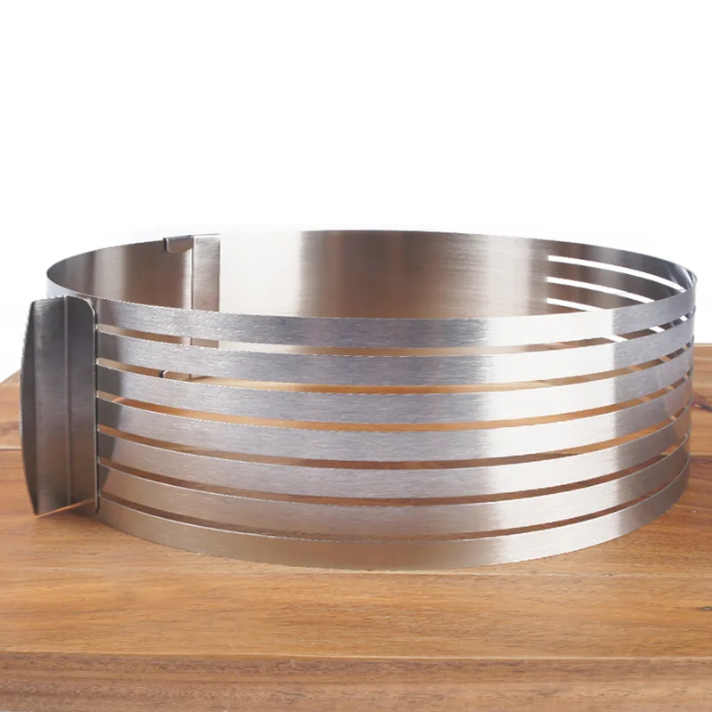 Stainless Steel Mousse Ring 6-8 Inch Telescopic Adjustable Layered Cake Slice Cake Mold