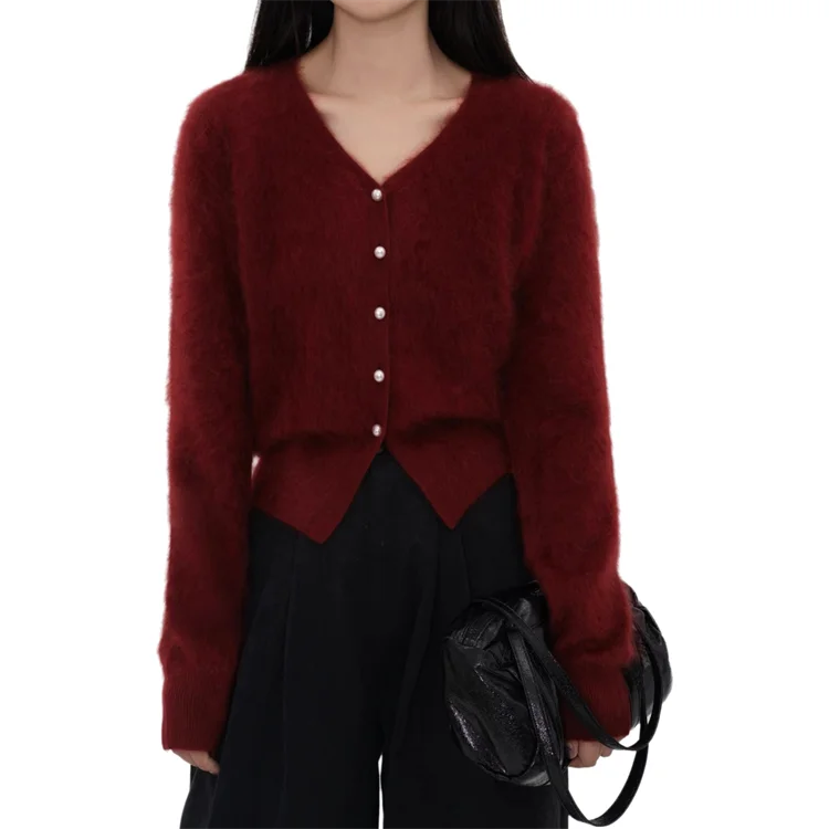 Cashmere Winter Sweaters Loose Knit Cashmere Women Buttoned Cardigan Sweaters Wholesale