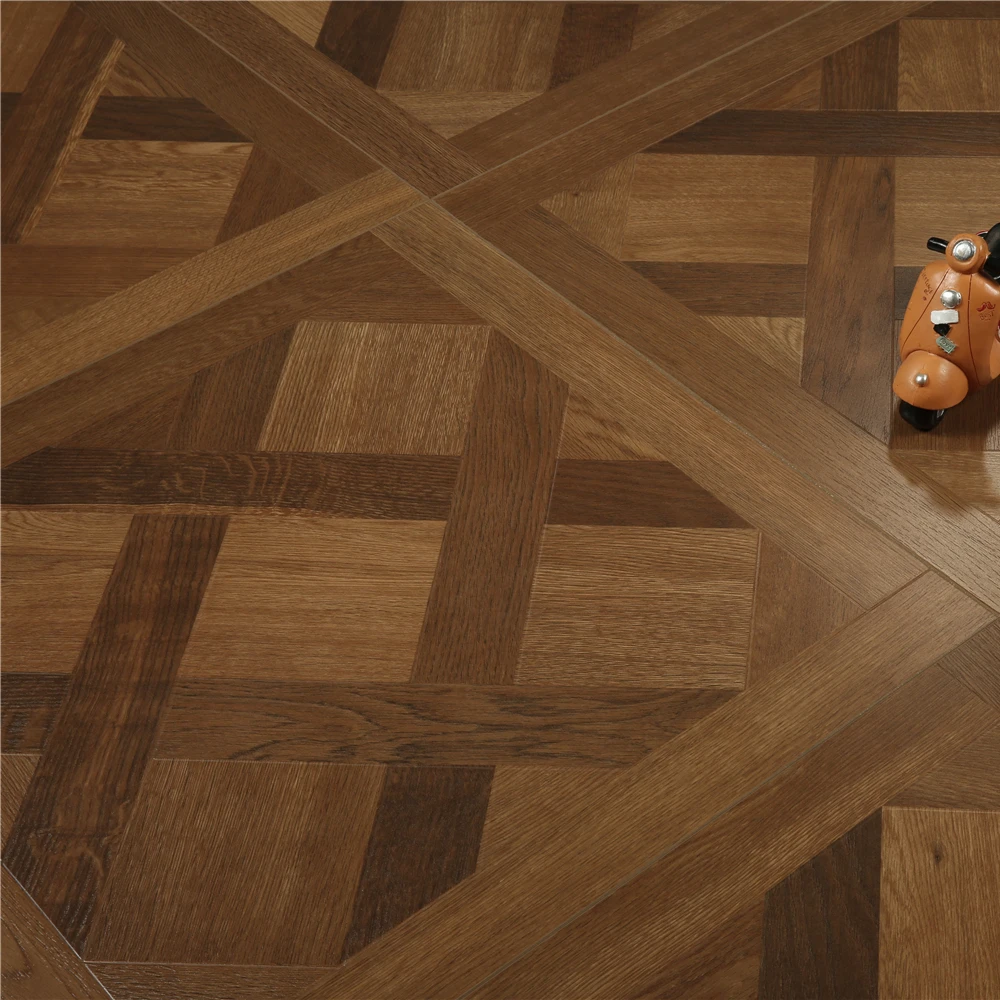 High quality interlocking hdf wood versailles parquet floor oak for Europe