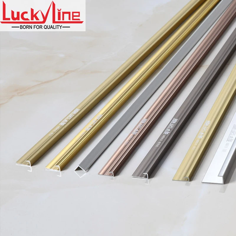 LUCKYLINE быстрая доставка, угловая отделка алюминиевой плитки для покрытия окантовки плитки