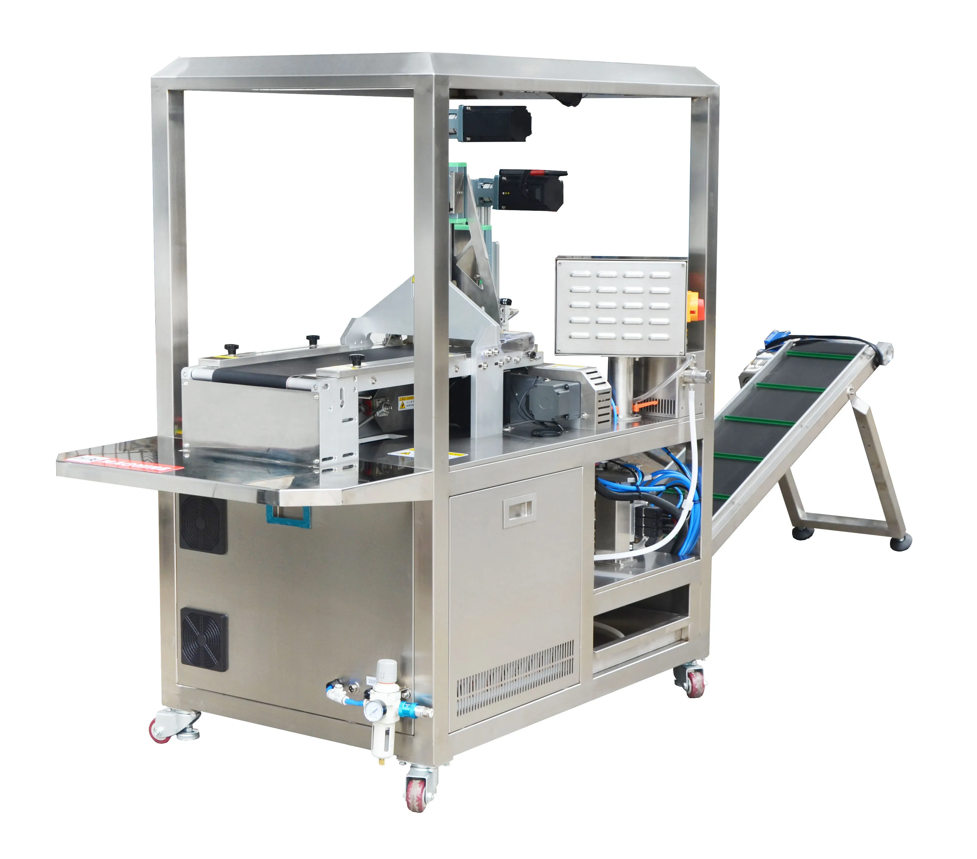 Mini type Facial mask packaging line mask folding inserting into bag filling sealing date printing machine