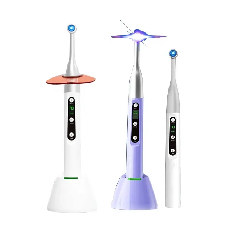 1 Second Wireless Dental Lamp with LED Curing Light Electric Power Source Metal and Plastic Material New Dental Cure Unit