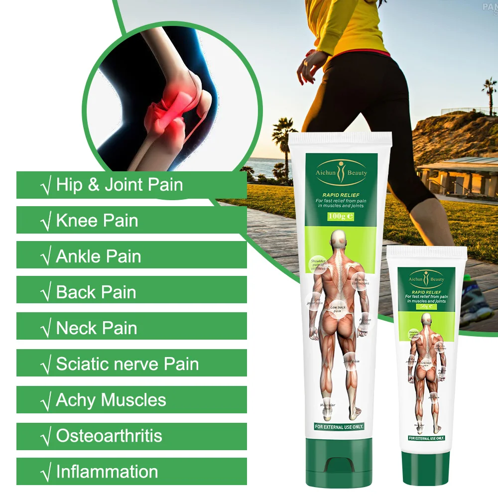 Aichun Beauty 50g Natural Organic Arthritic And Muscular Low Back Shoulder Pain Relief Multifunctional Massage Cream
