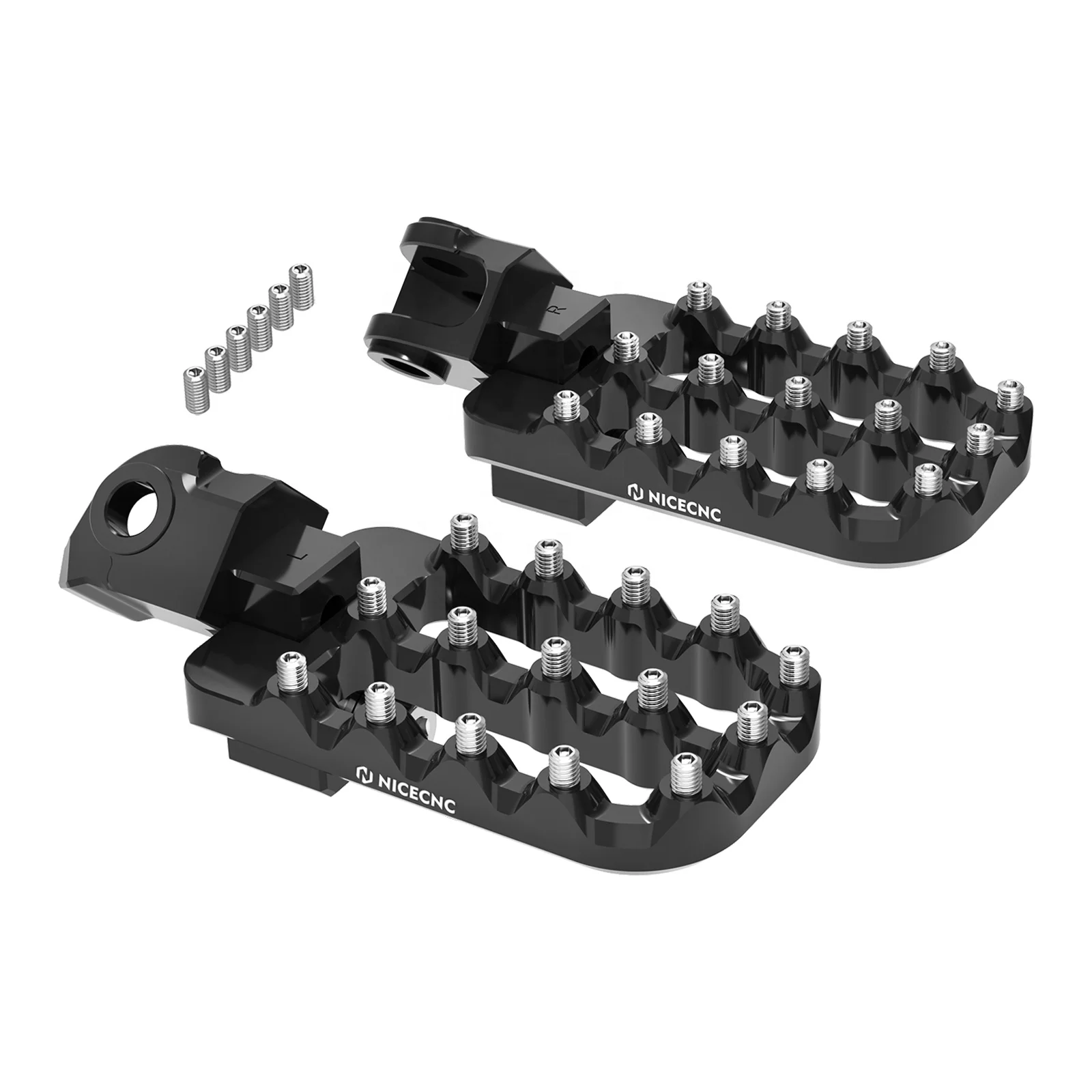 NiceCNC 20mm Lower Aluminum Adjustable Larger Footrest Footpeg for KTM 690 Enduro R SMCR 2008-2021 2022 2023