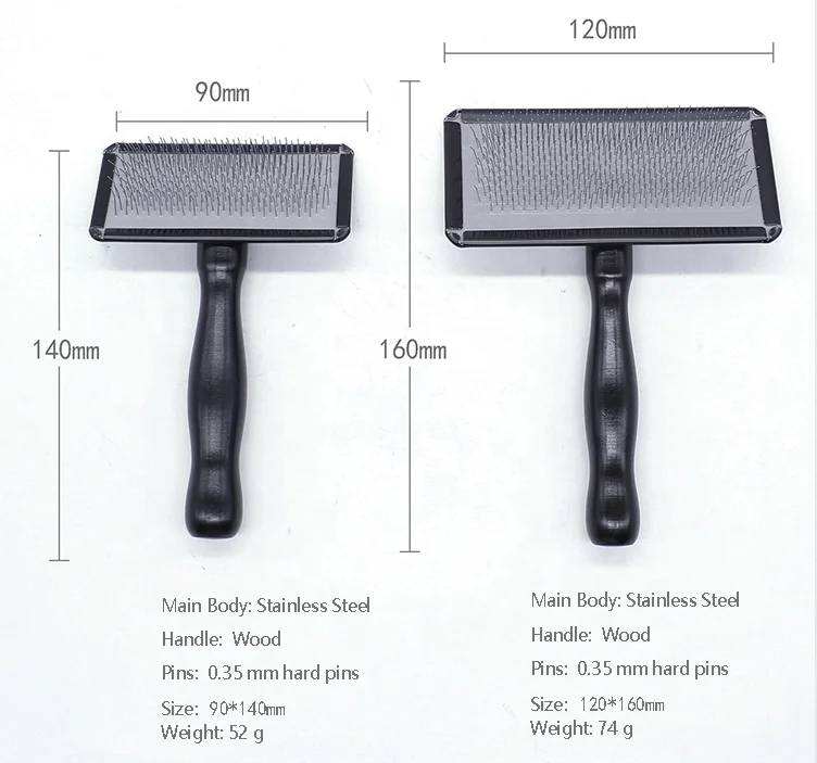 Jw Pet Gripsoft 2 Sided Cleaning Slicker Comb Brush Les Pooch Soft Pin For Dogs Poodles Small