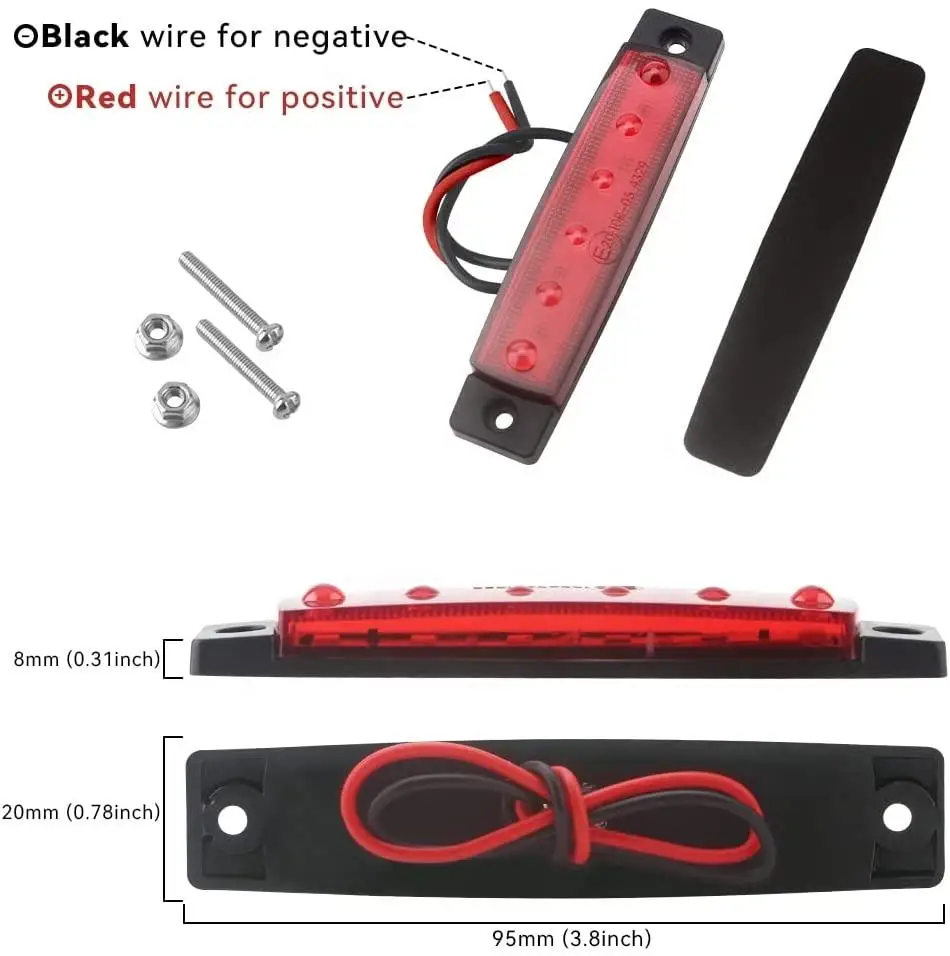 Boat Navigation Lights Marine Led Strip Lights Bow and Stern Kayak Light DC 12V 24V Red Green for Boat