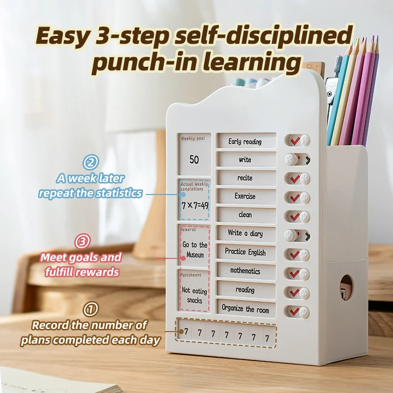 Newly upgraded Desktop stationery Large capacity storage box Plastic pen holder for high appearance level student desktops