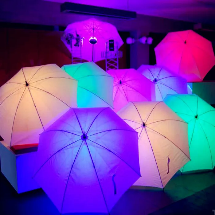 colorful with shining light Christmas LED umbrella