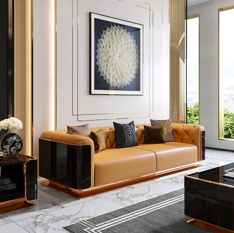 F 3 2 1 Italian Designer Reception Funiture Sofa Home Furniture Luxury Royal Bedroom Furniture Set Design Sofa
