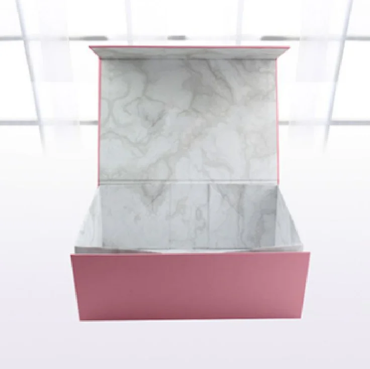 Custom Size Logo Flip Upscale Cosmetic Color Gift Paper Packaging Box with Magnetic Lid