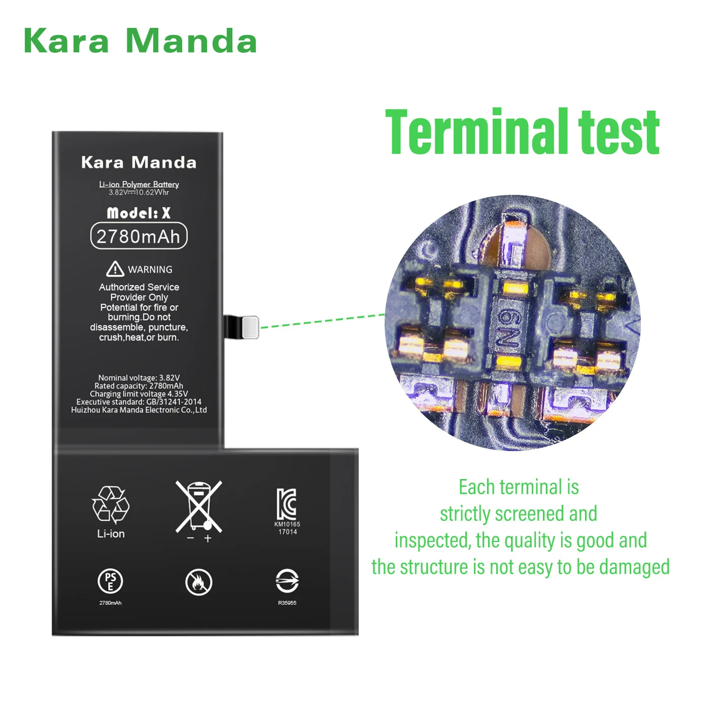 Kara Manda NEW Mobile Phone Battery For iPhone 6 6s 7 8 Plus X Xr Xs Max 11 12 Pro Max 12 13 Mini 0 Cycle Rechargeable Batteries