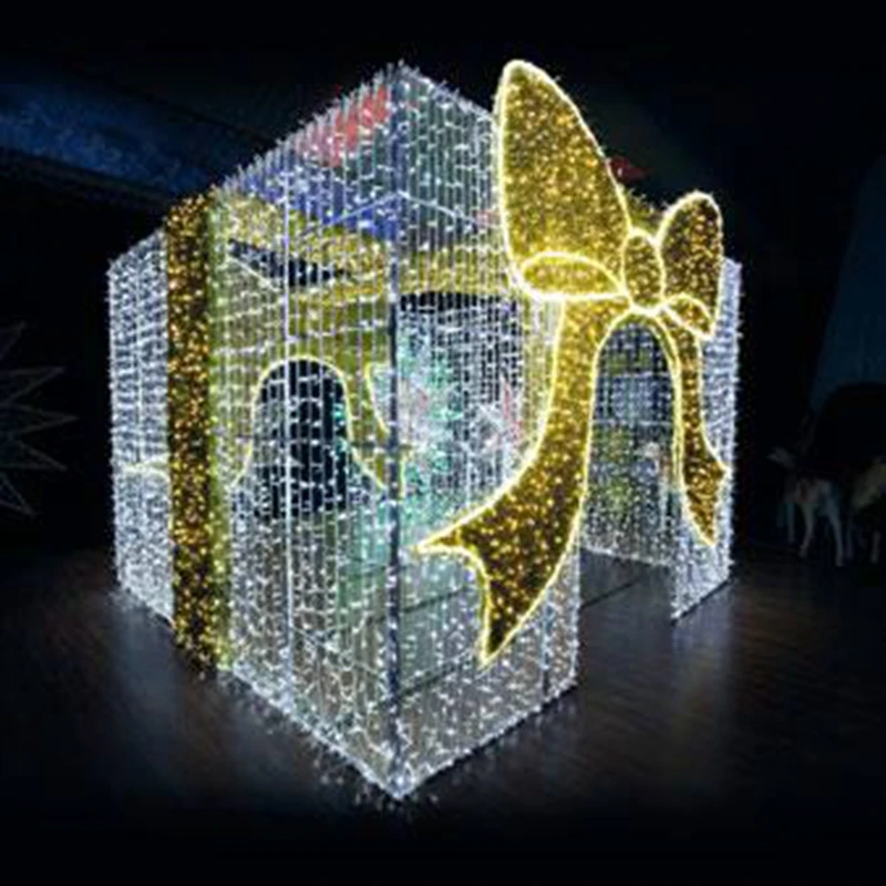 Alibaba Рождественский свет светодиодный открытый декоративная подарочная коробка