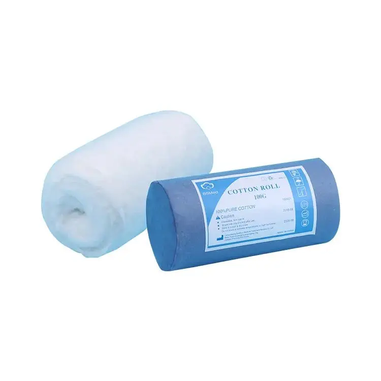 Customized Disposable Surgical Gauze Bandage Absorbent Cotton Wool Roll