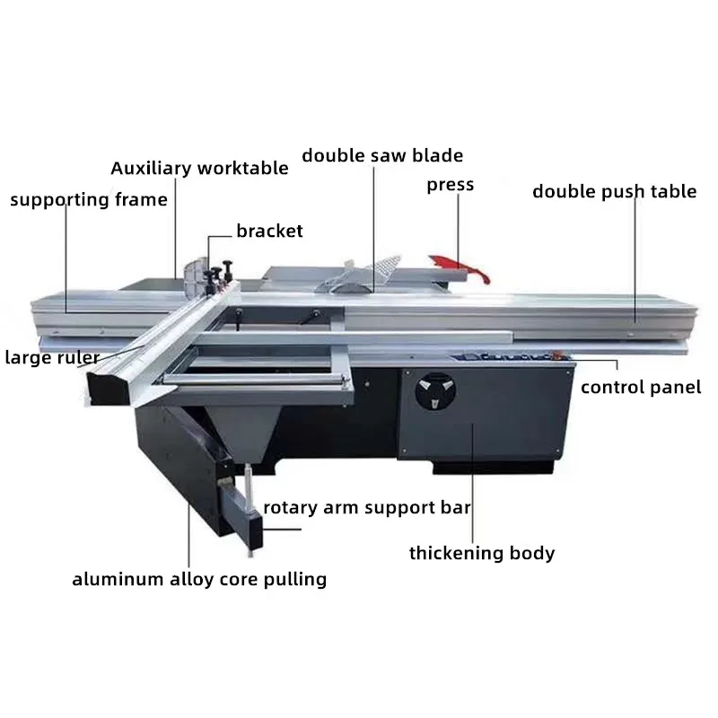CNC Industrial Woodworking precision Wood Cutting Panel Sliding Table Saw Machine sliding table saw