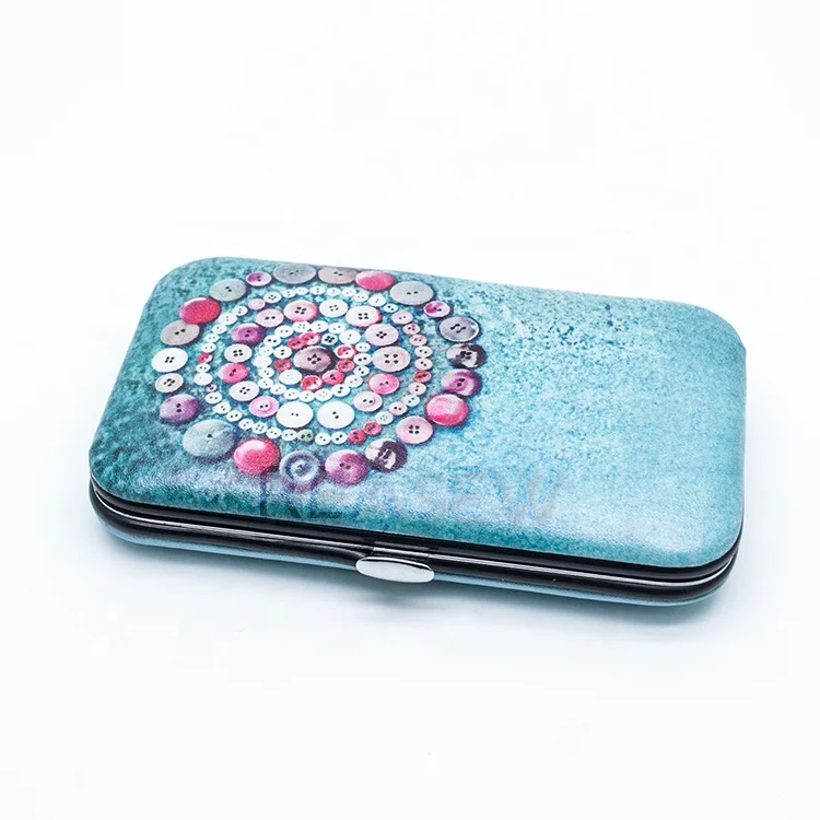 EU test pass wholesale haberdashery sewing craft tailor set 40pcs PU travel sewing kit