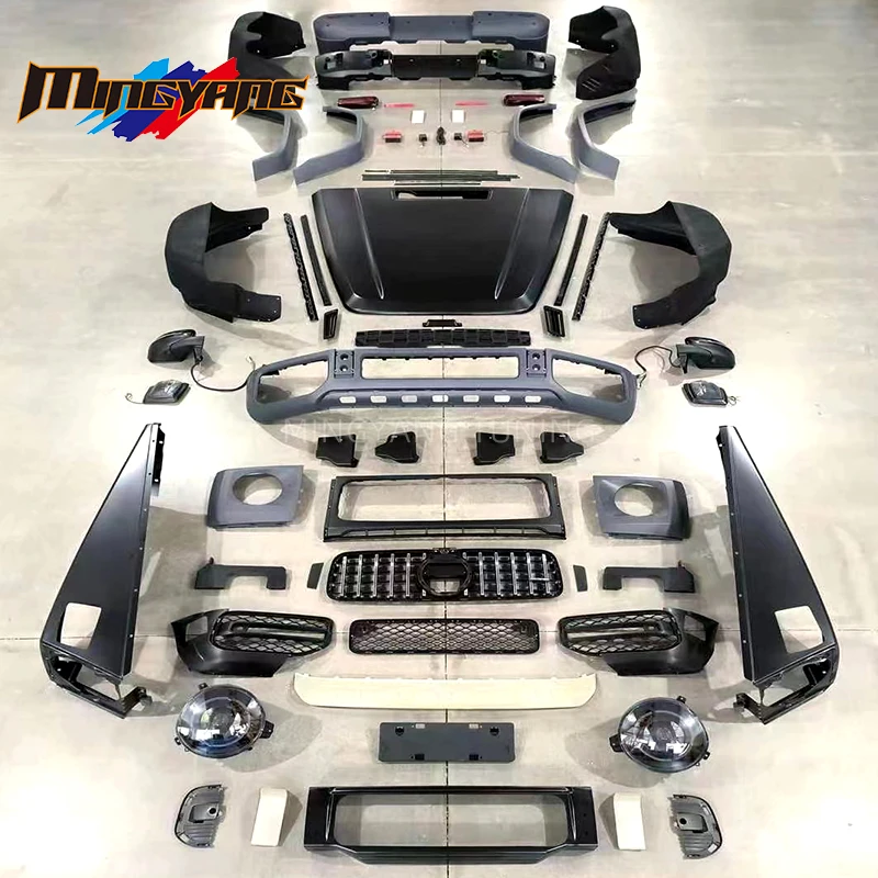 High quality G63 design body kit car bumpers for mercedes BENZ W463 1992-2017 upgrade W464 W463A 2022