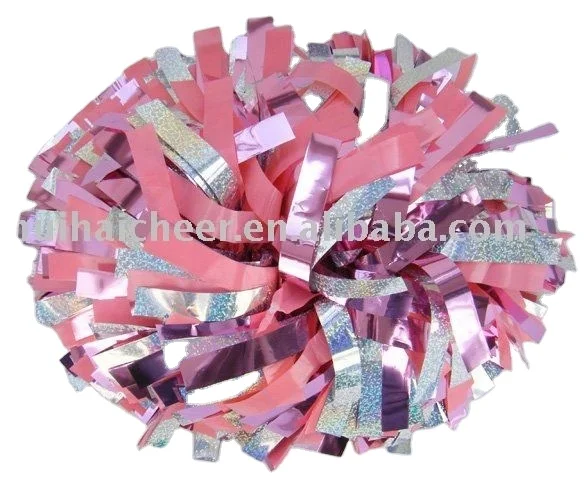 cheerleading pom poms for cheerleader with factory directly supply and waterproof shed-proof fade resistant