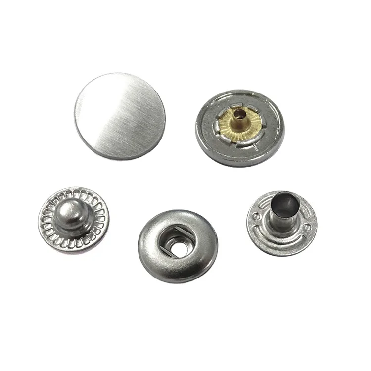 Manufacturers Press Stud Fastener Snap Copper Brass Brand Custom Logo Snap Button For Clothing