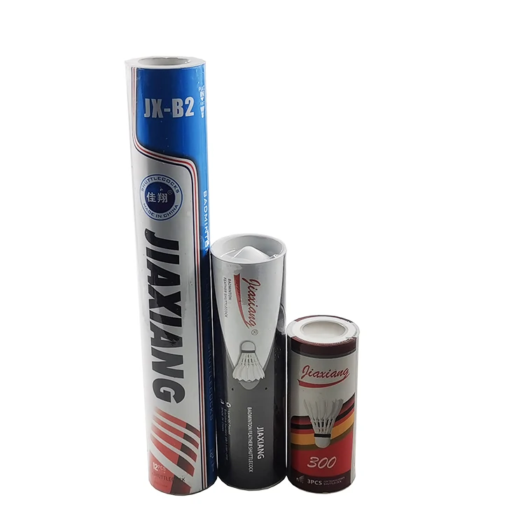 
oem high quality professional sports goose feather badminton shuttlecocks set 
