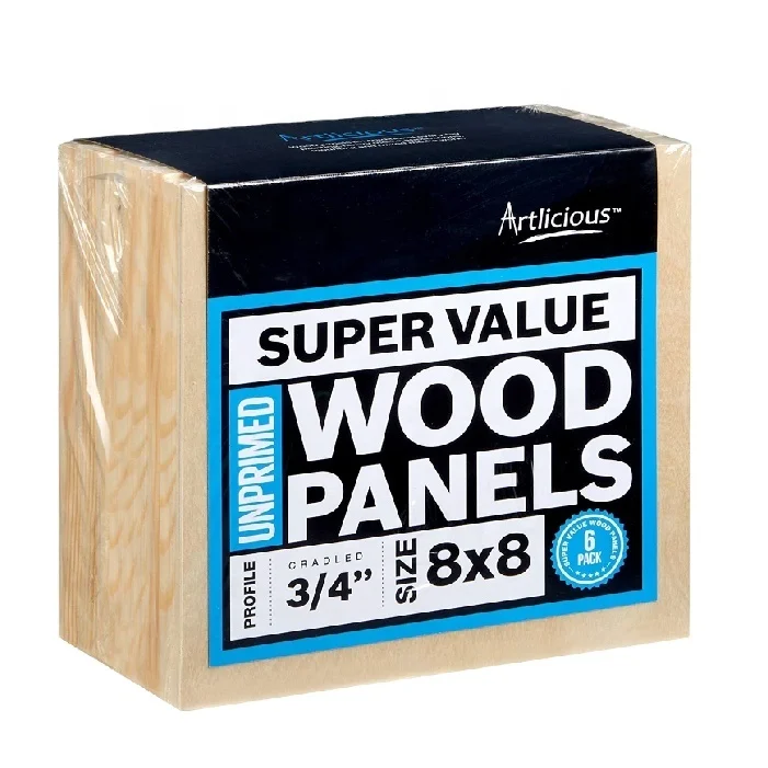 Great Alternative to Canvas Panels Stretched Canvas and Canvas Rolls Set of 6 Super Value Wood Panel Boards