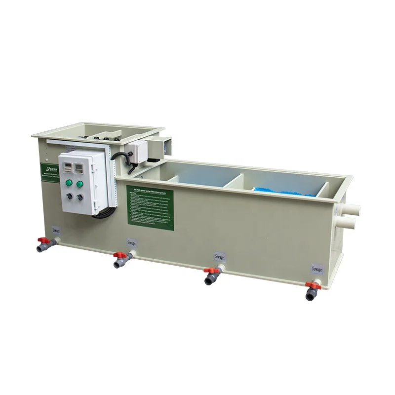 QihangRAS aquarium fish tank filtration system 10m3/h koi pond filter ycm-b2c combi drum filter for koi