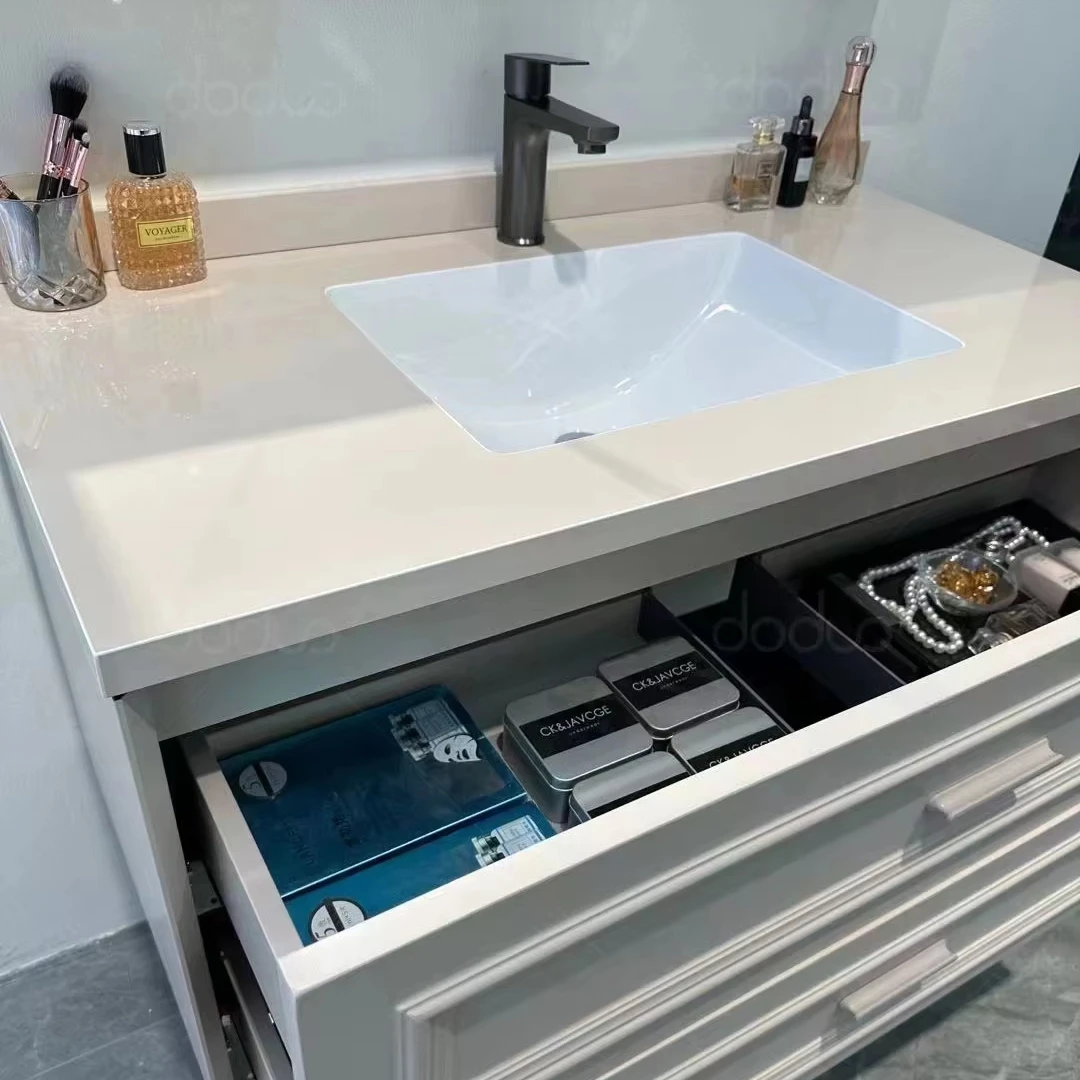 Smart PVC Bathroom Cabinet Modern Luxury Bathroom Furniture PVC Vanity