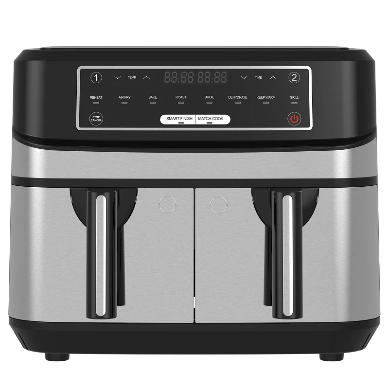 Home Appliance Healthy Cooking 9L Dual Basket 4.5L+4.5L Capacity LED Air Fryer air deep fryer