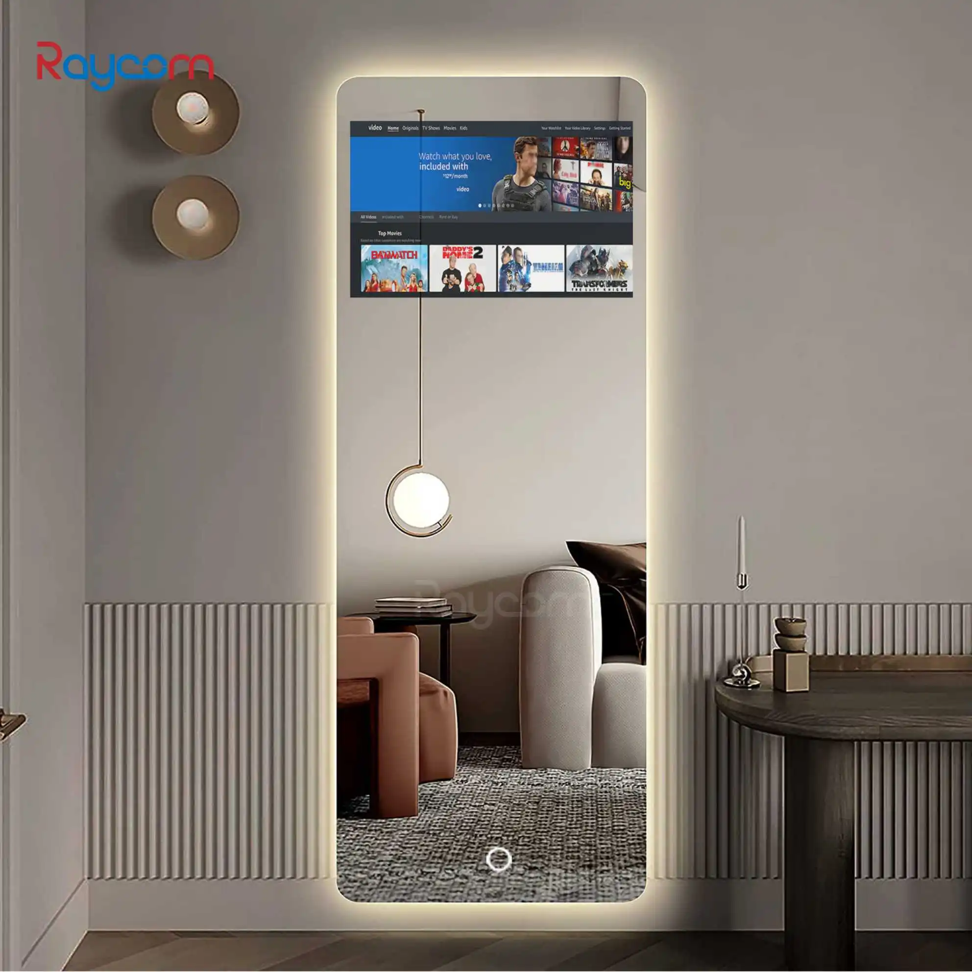 Smart mirror tv Interactive Glass TV Magic Gym Mirror Workout Exercise Touch Screen Mirror Fitness Smart for home