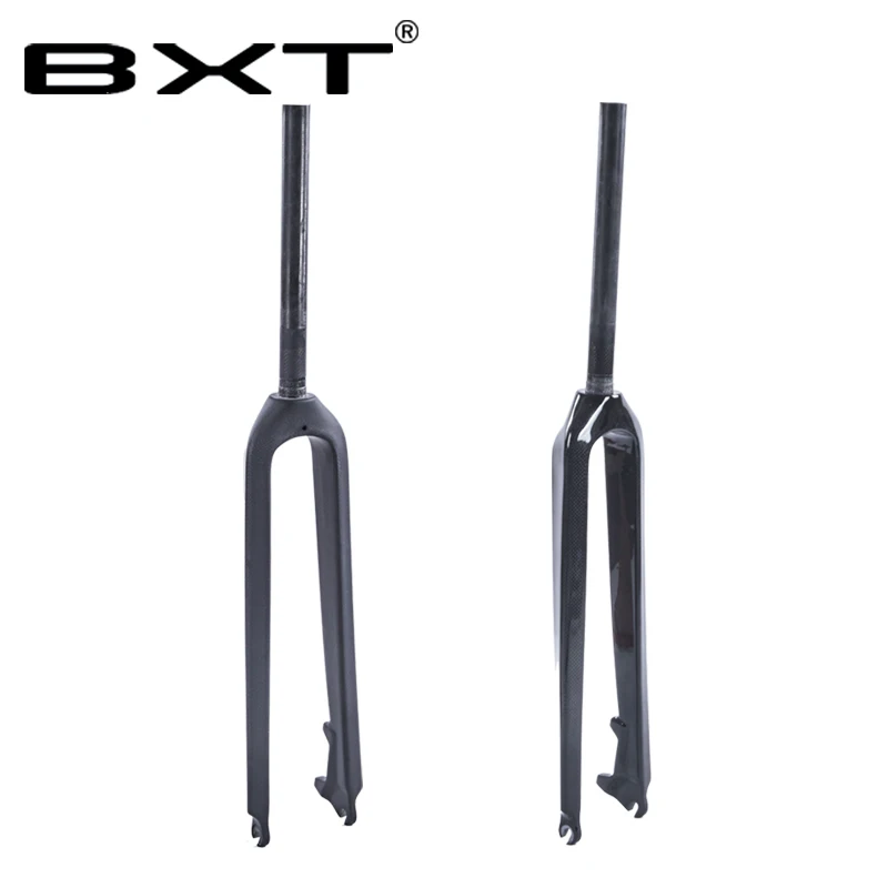 BXT Full Carbon MTB Bike Fork 29 Quick Released Axle Professional Disc Brake Rigid Carbon Fiber Mountain 29 Inch Bike Fork