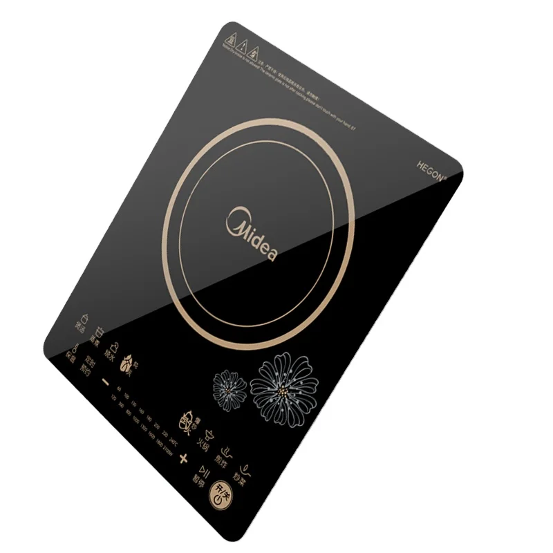 transparent and black ceramic glass