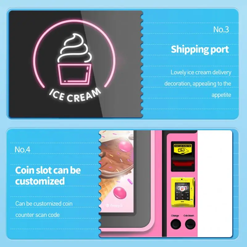 Factory Supply Turkish Automatic Yogurt Frozen Food Gelato Soft Ice Cream Vending Machine