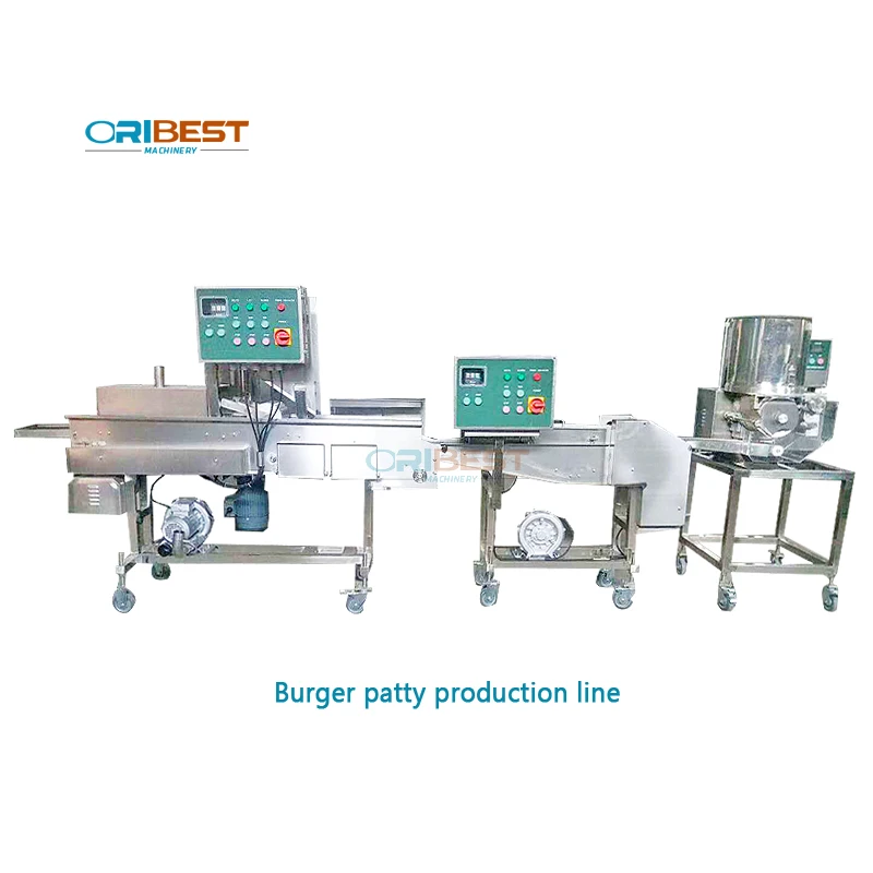 Automatic Sus 304 Burger Patty Chicken Nuggets Jamaican Patty Meat Pie Making Forming Press Burger Machine For Cafeterias
